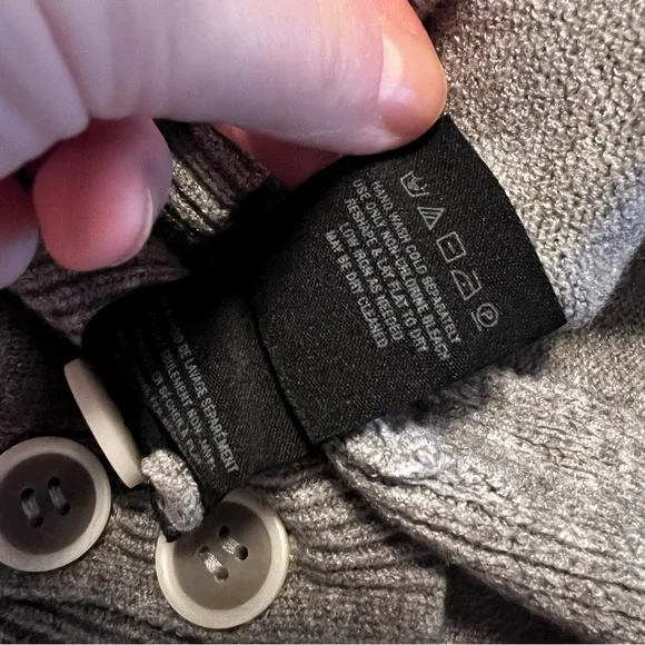 Anthropologie Fresnel Pullover Nautical Buttoned Sweater Size XS Gray - Picture 10 of 16